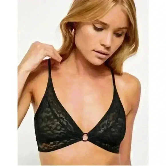 FREE PEOPLE Toni Bralette in Black, Size S/M - Picture 3 of 8
